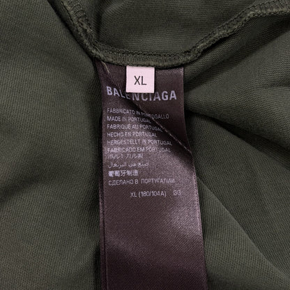 Balenciaga Tape Type Tee Army Green