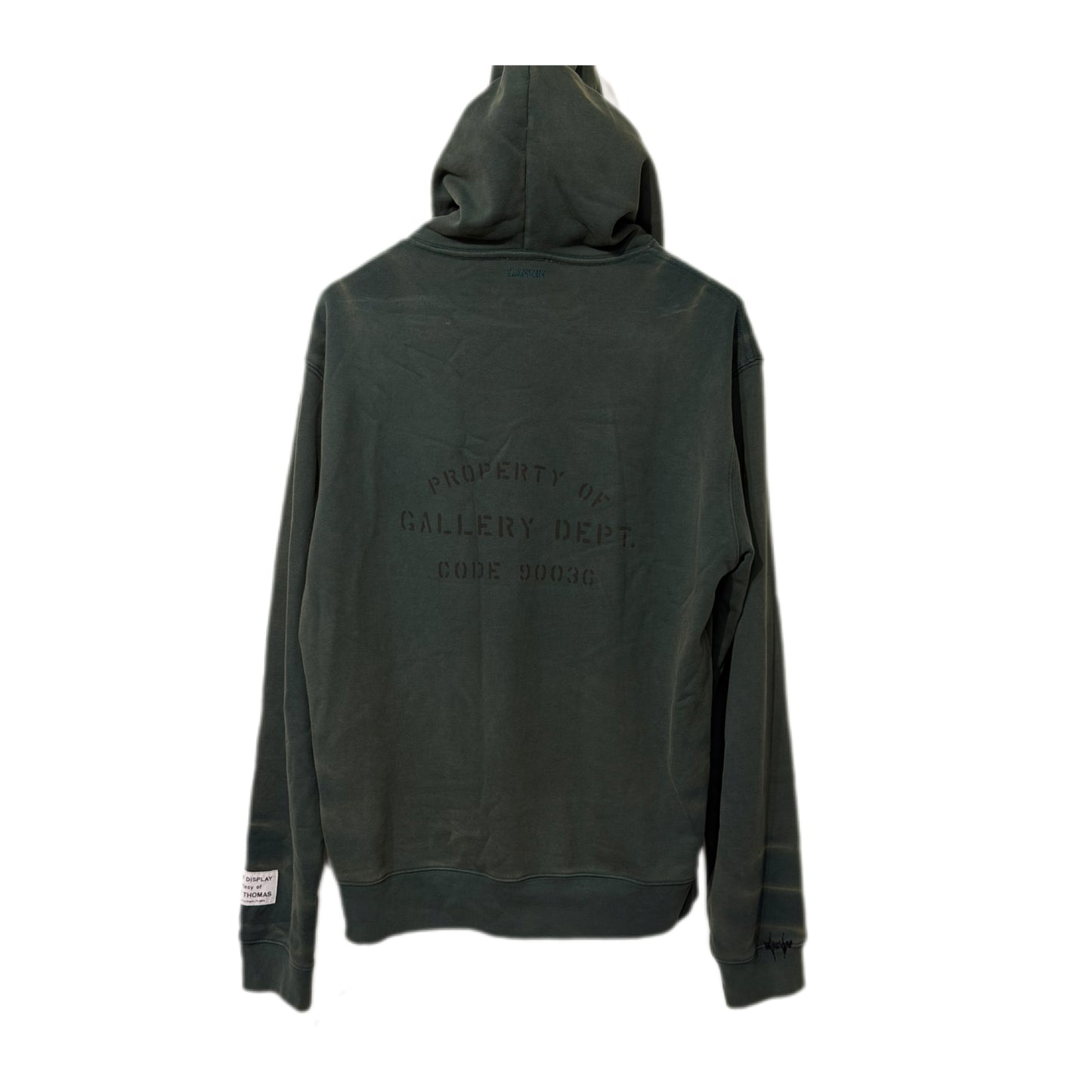 Lanvin x Gallery Dept. Logo Paint Marks Hoodie Green