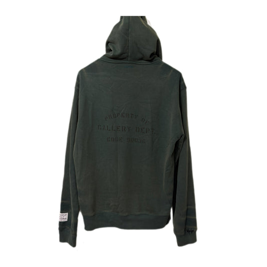 Lanvin x Gallery Dept. Logo Paint Marks Hoodie Green