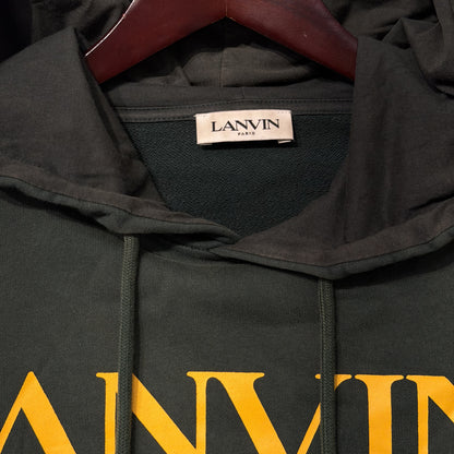 Lanvin x Gallery Dept. Logo Paint Marks Hoodie Green