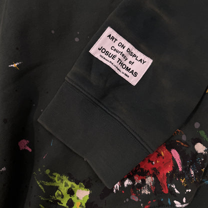 Lanvin x Gallery Dept. Logo Paint Marks Hoodie Green