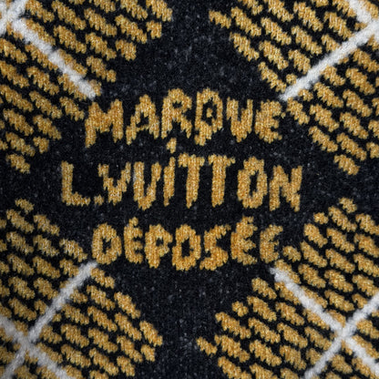 Louis Vuitton Déposée Argyle Wool Sweater Gray