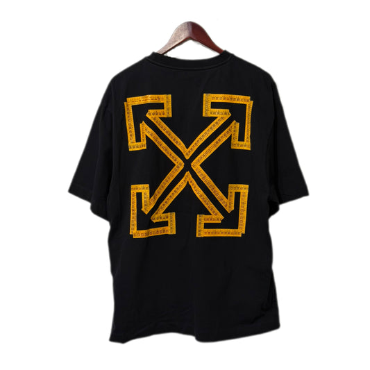 Off White Tape Arrows Skate Tee Black