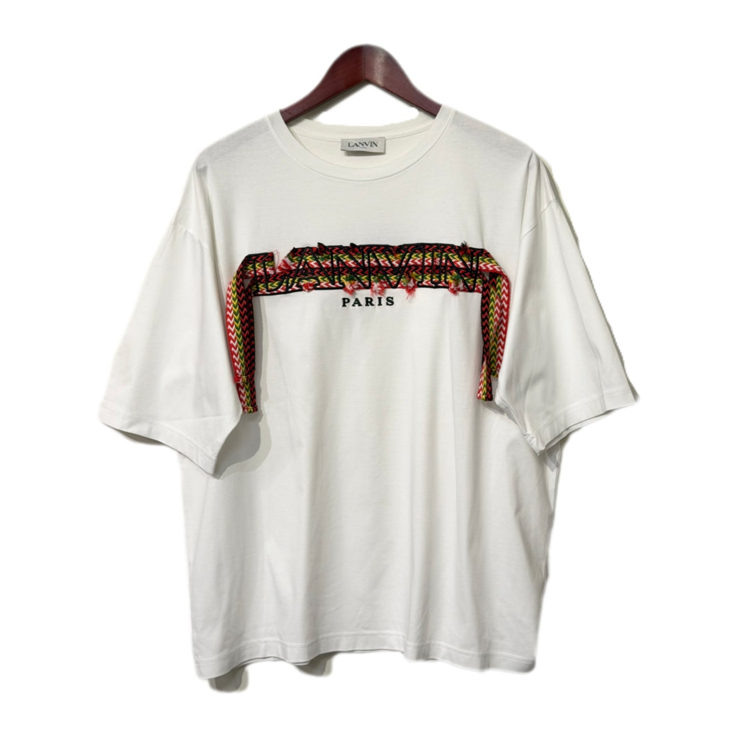 Lanvin Curb Lace Tee White
