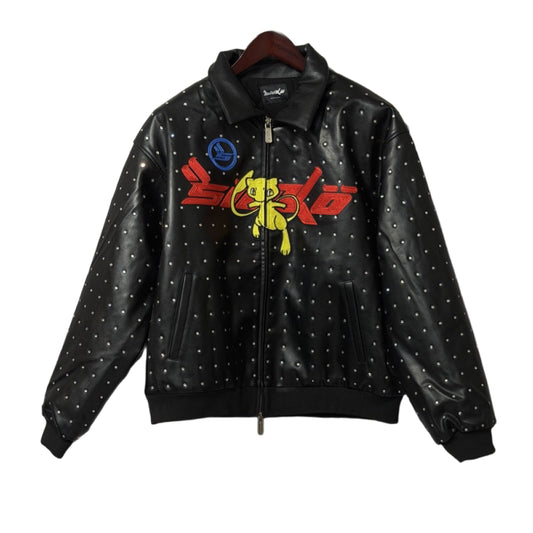 Sicko Leather Jacket Black