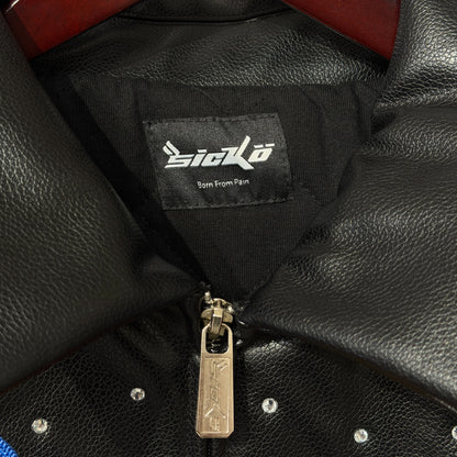 Sicko Leather Jacket Black