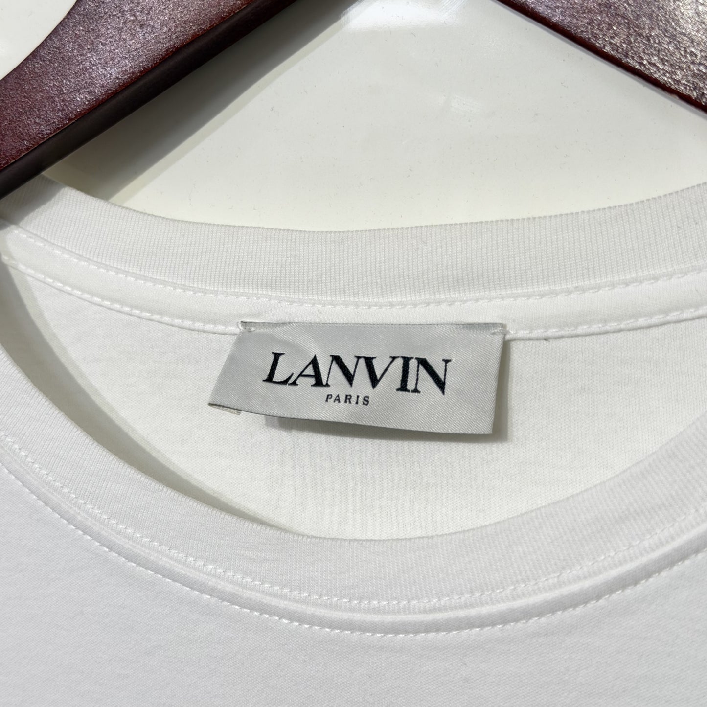 Lanvin Curb Lace Tee White