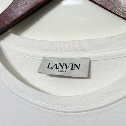 Lanvin Curb Lace Tee White