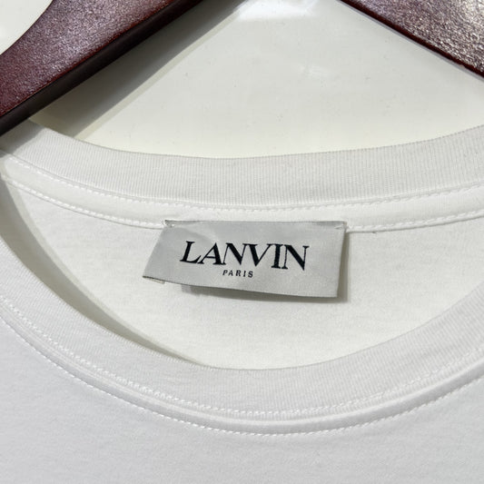Lanvin Curb Lace Tee White