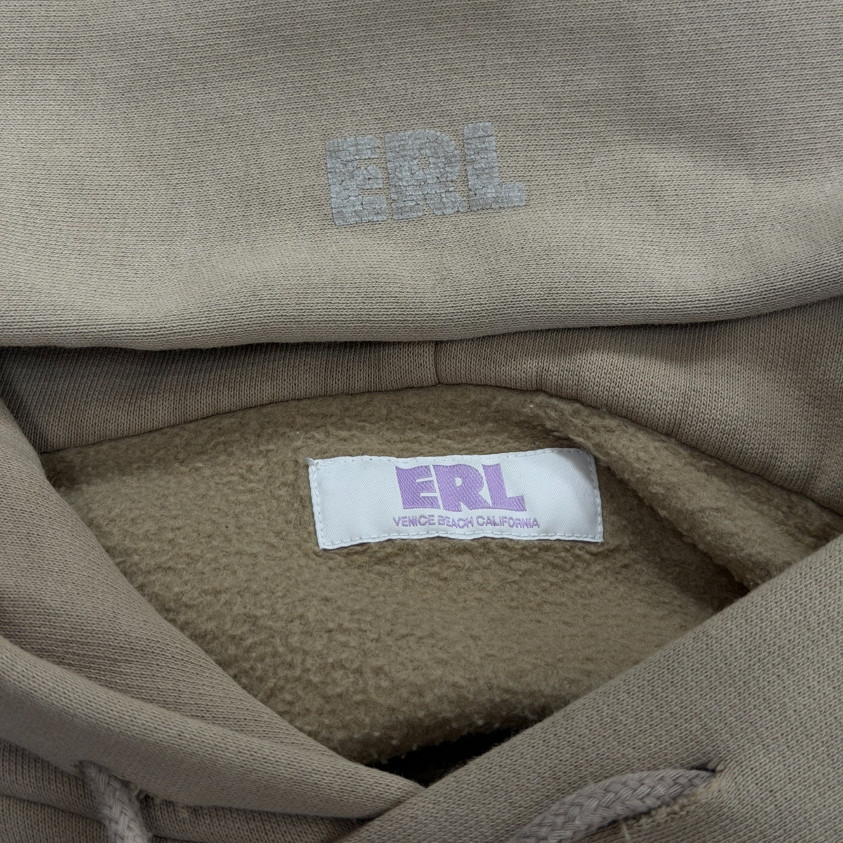 ERL Wave Hoodie Brown