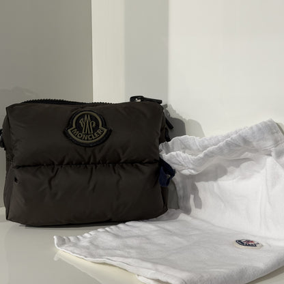 Moncler Patch Logo Handbag Brown