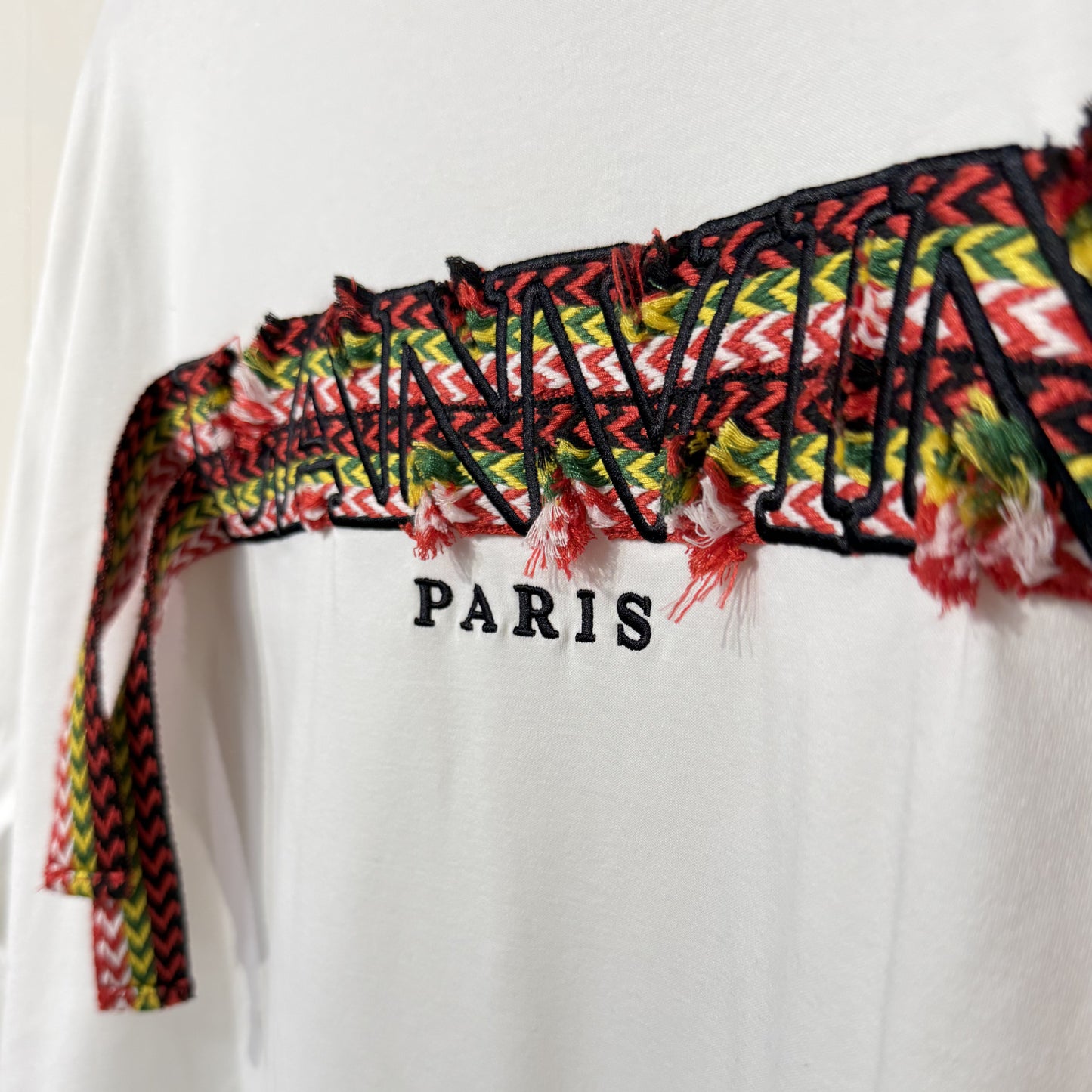 Lanvin Curb Lace Tee White