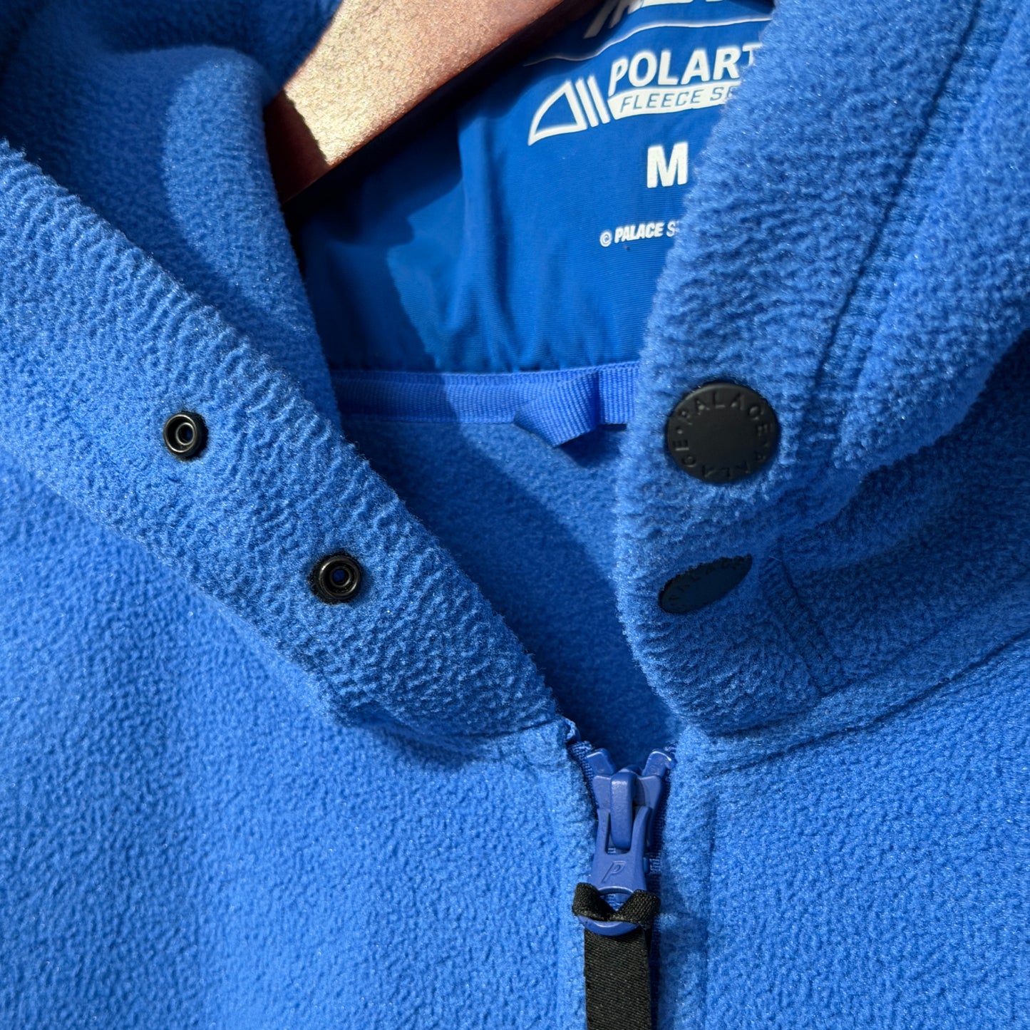 Palace Polartec Lazer Zip Hoodie Blue