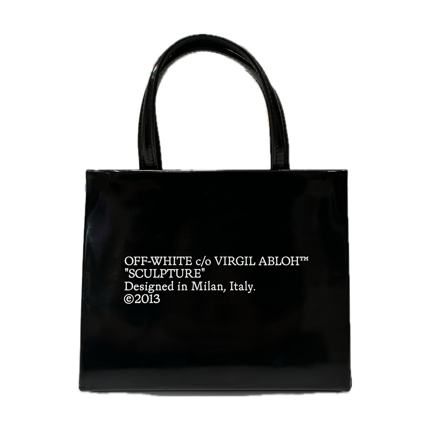 Off-White Patent Leather Bag Black