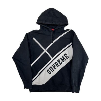 Supreme Diagonal Hoodie Black (SS18)