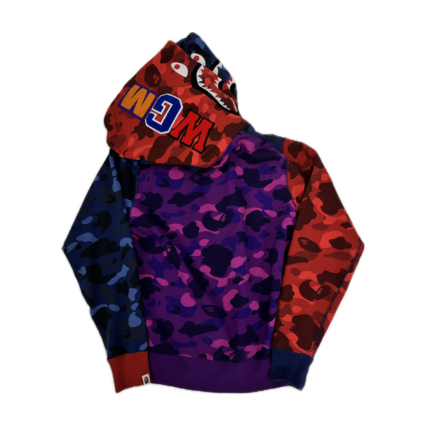 Bape Crazy Shark Wide Fit Full Zip Double Hoodie