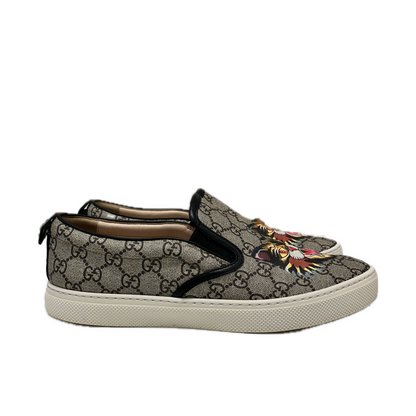 Gucci Beige GG Supreme Angry Cat Slip-On