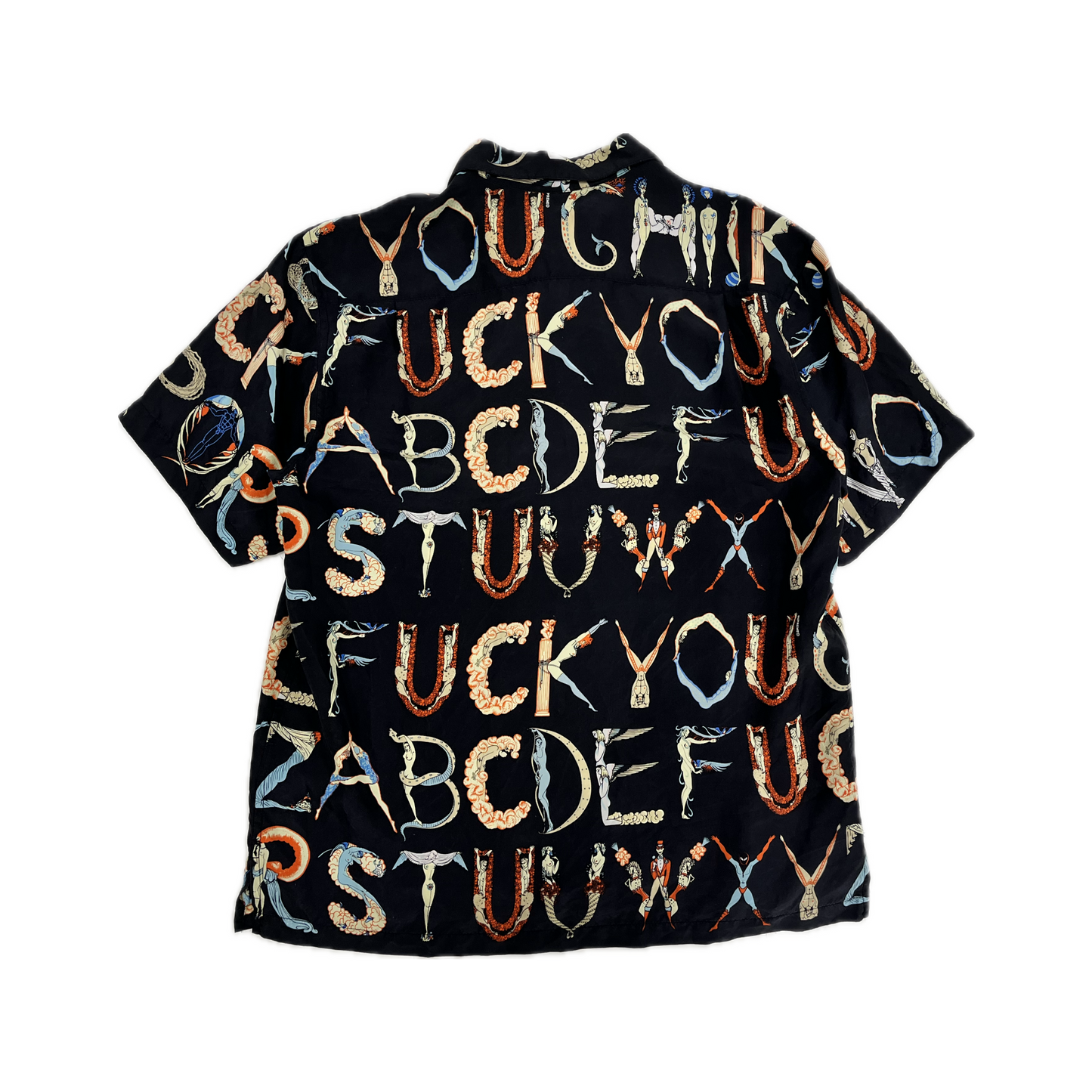 Supreme Alphabet Silk Shirt Black