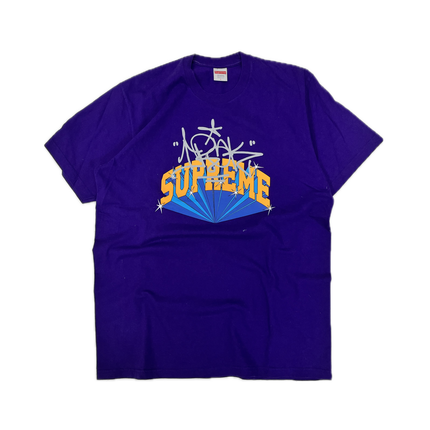 Supreme Logo Tee Purple