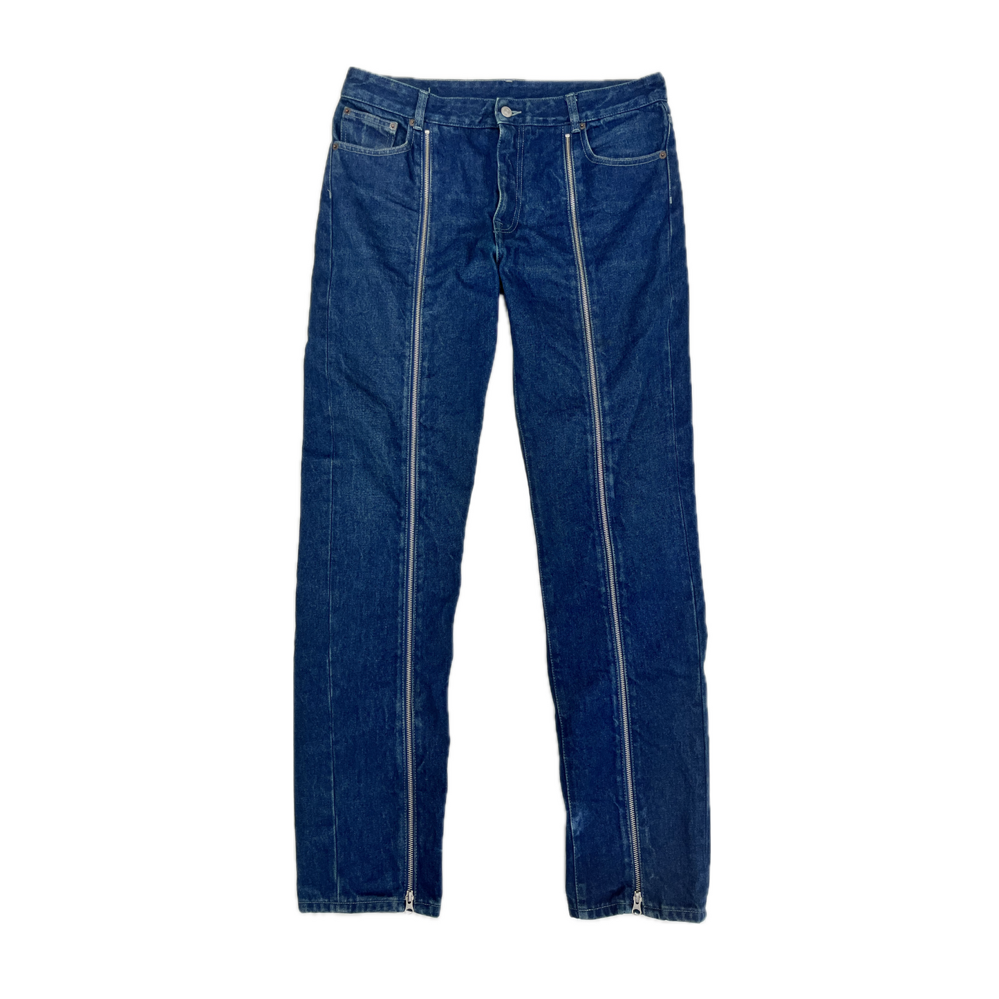 Maison Margiela Zip Denim Jeans Blue