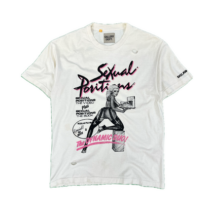 Gallery Dept. Doc Johnson Sexual Positions Tee White