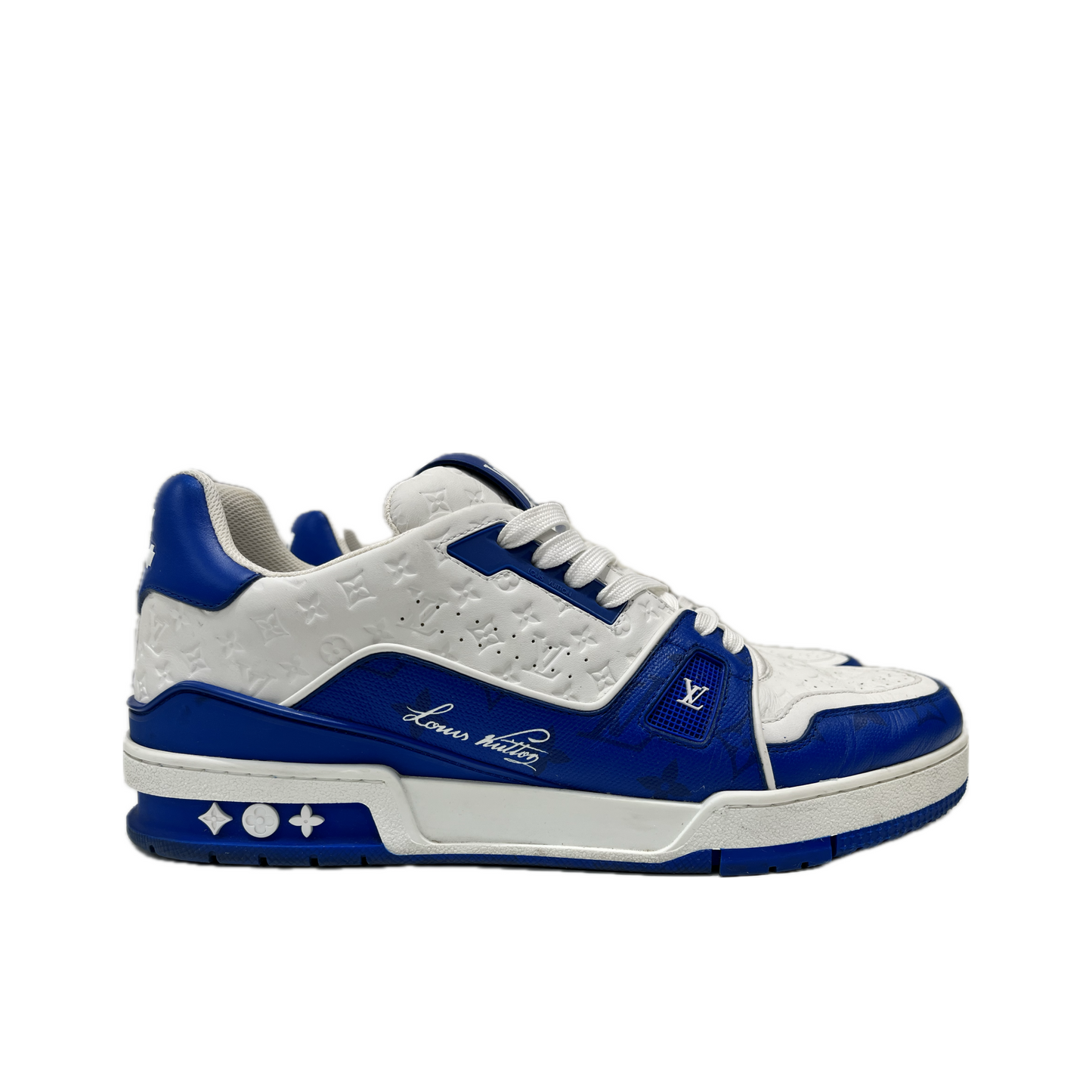 Louis Vuitton Trainer 54 Signature Blue White