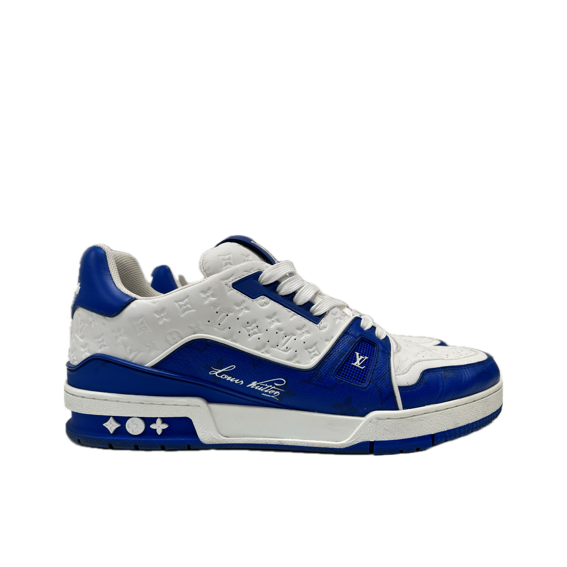 Louis Vuitton Trainer 54 Signature Blue White – Cruizer Vintage