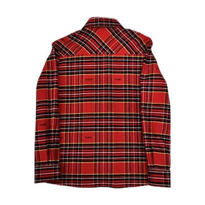 Off-White Flannel Shirt Red