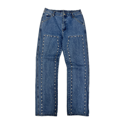 AFB Double Knee Denim Pants Blue