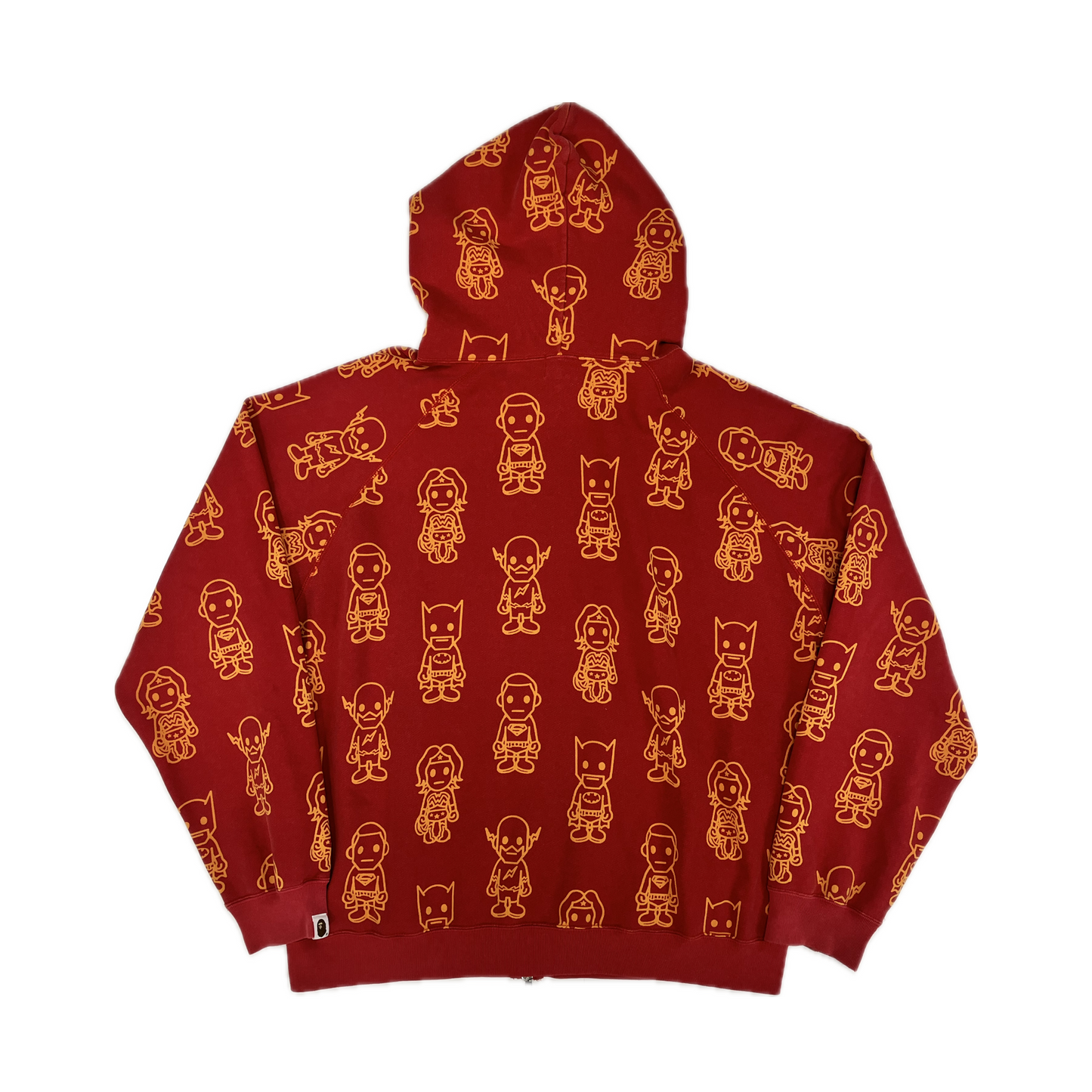 Bape x DC Full Zip Hoodie Red