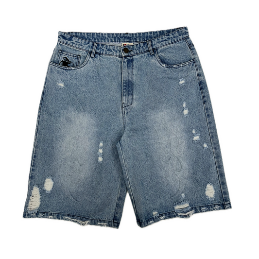 Chew Forever Denim Shorts Blue