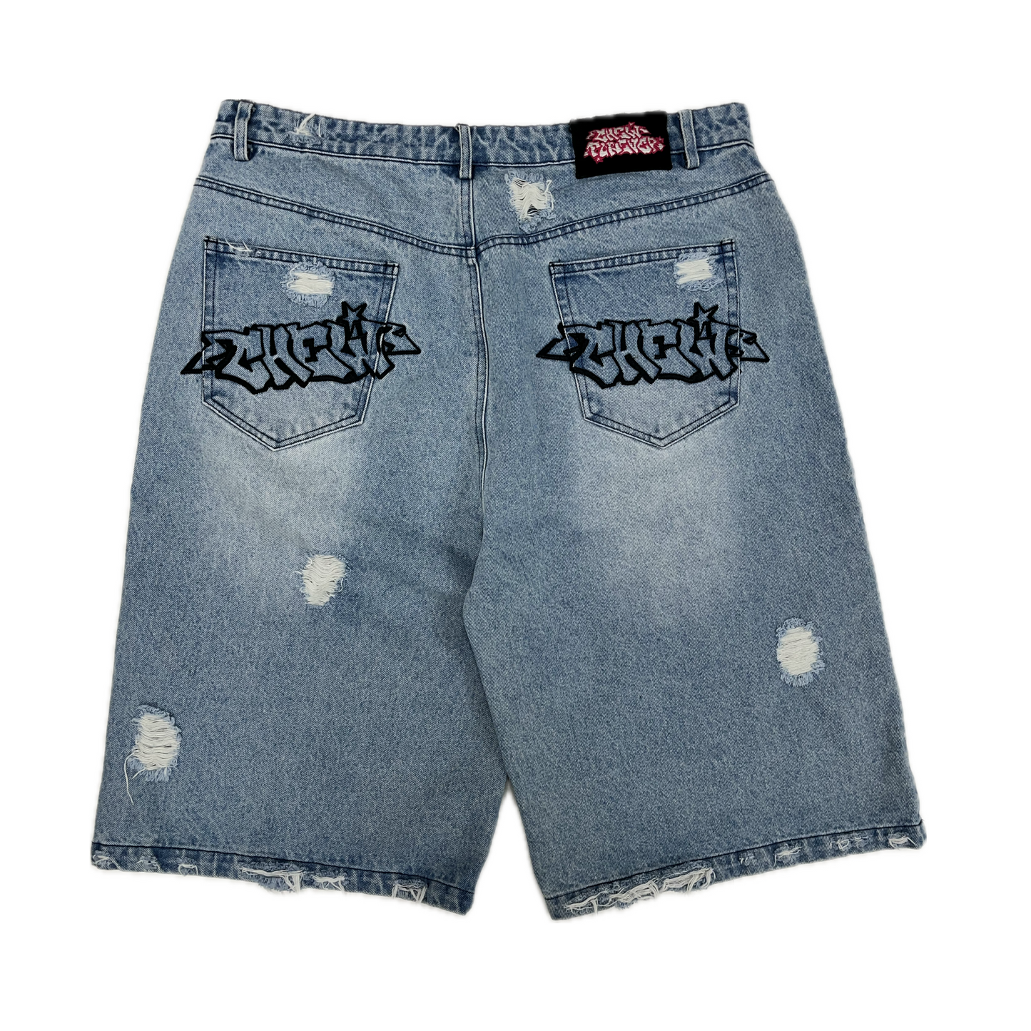 Chew Forever Denim Shorts Blue