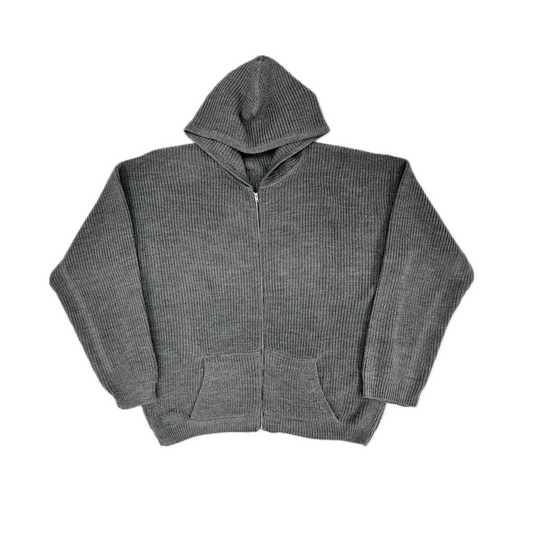 Grey Zip Hoodie