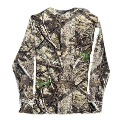 Supreme Hanes Bones Thermal Crew Woodland Camo
