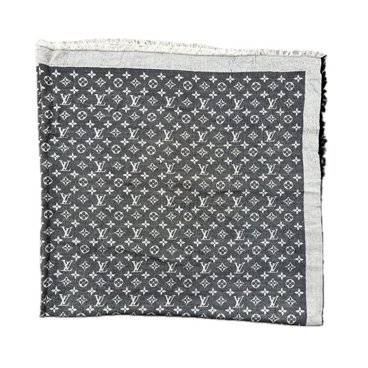 Louis Vuitton Monogram Scarf Grey