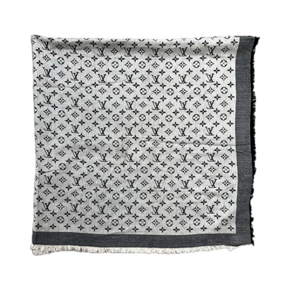 Louis Vuitton Monogram Scarf Grey