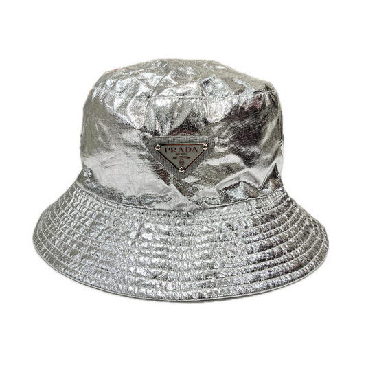 Prada Bucket Hat Silver
