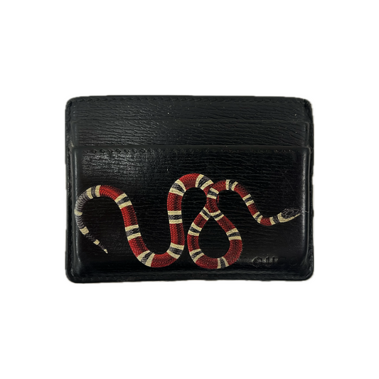 Gucci Card Holder Kingsnake Black