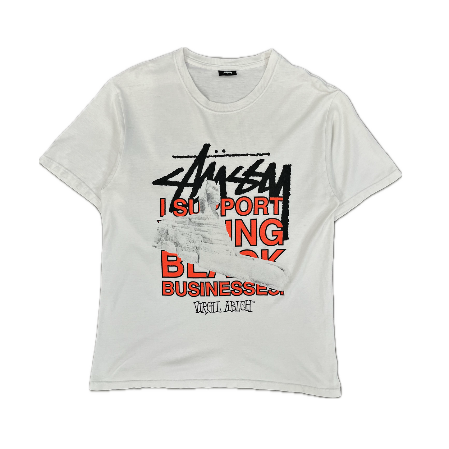 Stussy x Virgil Abloh World Tour Collection Tee White