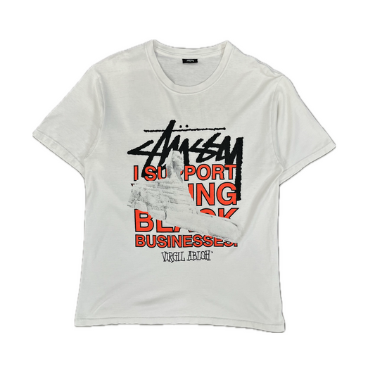 Stussy x Virgil Abloh World Tour Collection Tee White
