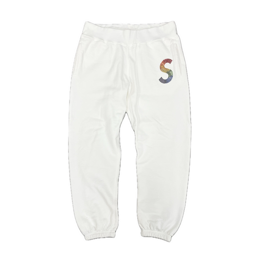 Supreme x Swarovski S Logo Sweatpants White