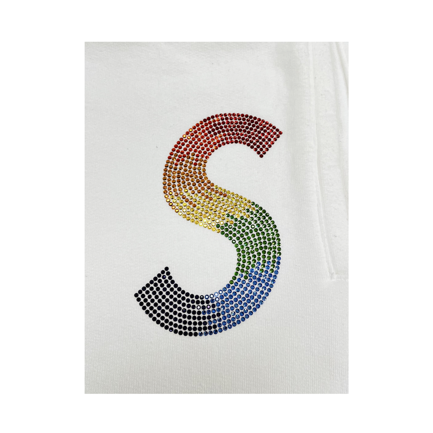 Supreme x Swarovski S Logo Sweatpants White