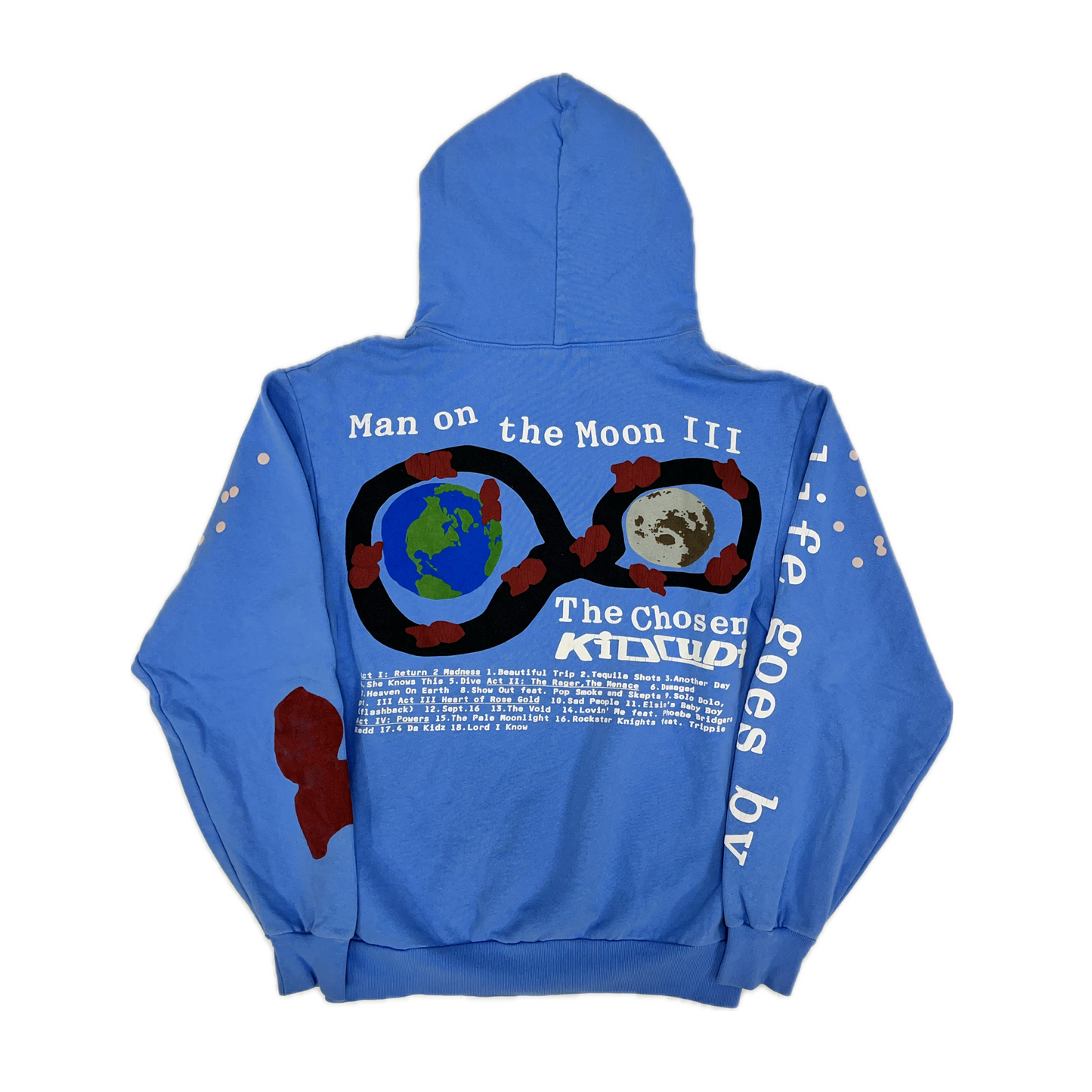 Kid Cudi CPFM For MOTM III Life Goes By Hoodie Blue