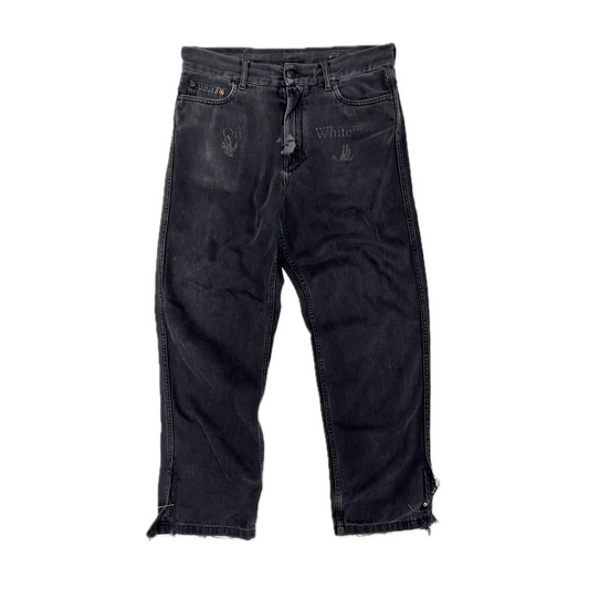 Off-White Denim Logo Jeans Black