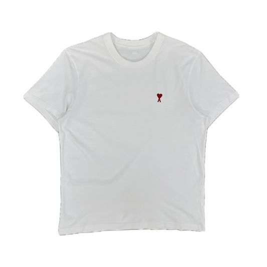 AMI Paris Logo Tee White
