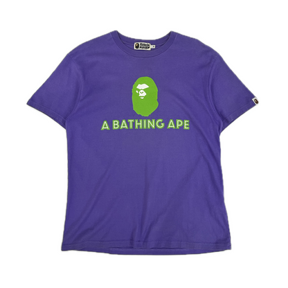 Bape Relaxed Mad Face Tee Purple