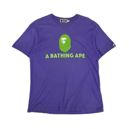 Bape Relaxed Mad Face Tee Purple