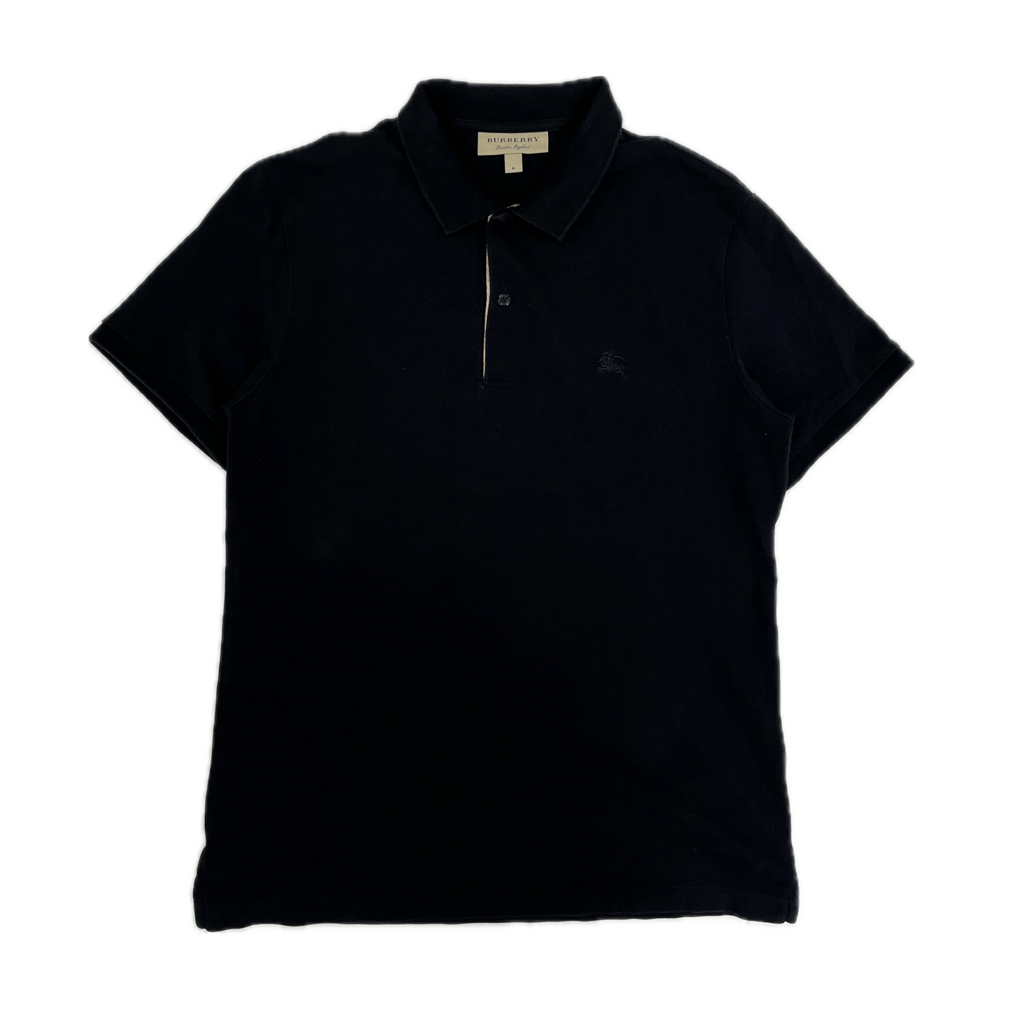 Burberry Logo Polo Tee Black