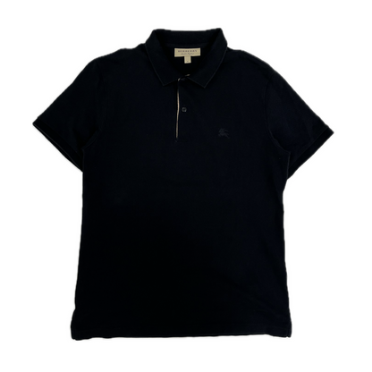 Burberry Logo Polo Tee Black