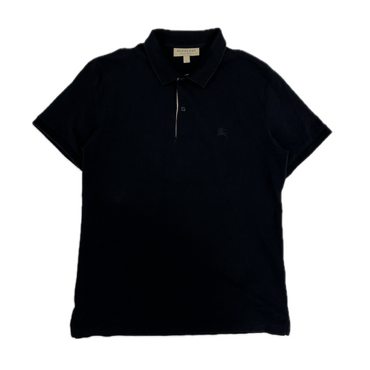 Burberry Logo Polo Tee Black